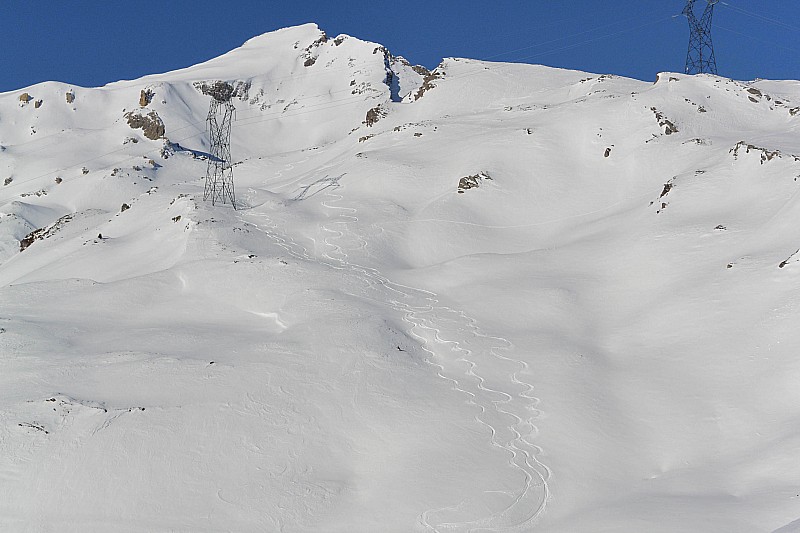 Descente S SE : Belle neige!