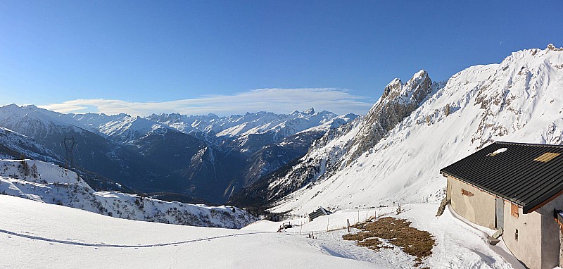 Petit panorama : En regardant vers Albanne/Valloire/Valmeinier