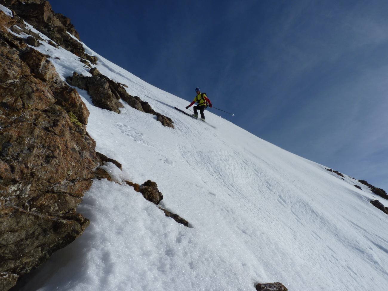 Le départ : Sur neige dure