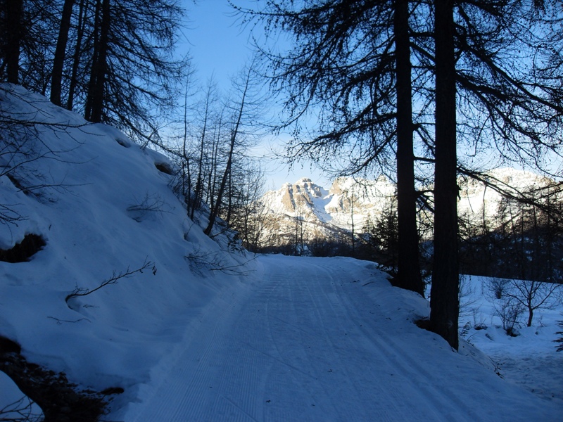 #1 Montée au Mélézin par la route damée. Montée au Mélézin par la route damée.