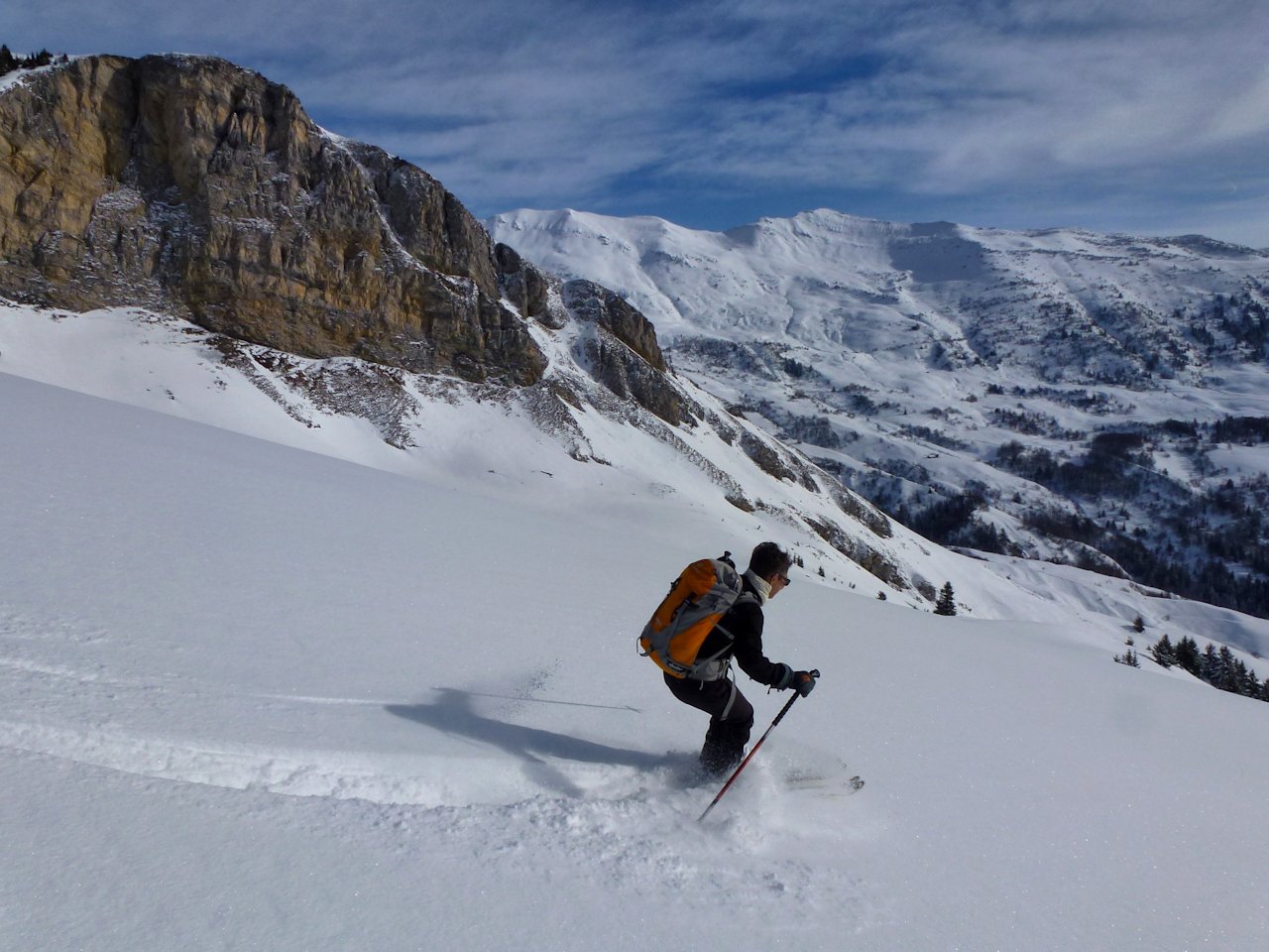 Excellent ! : La neige est restée froide malgré l'orientation.