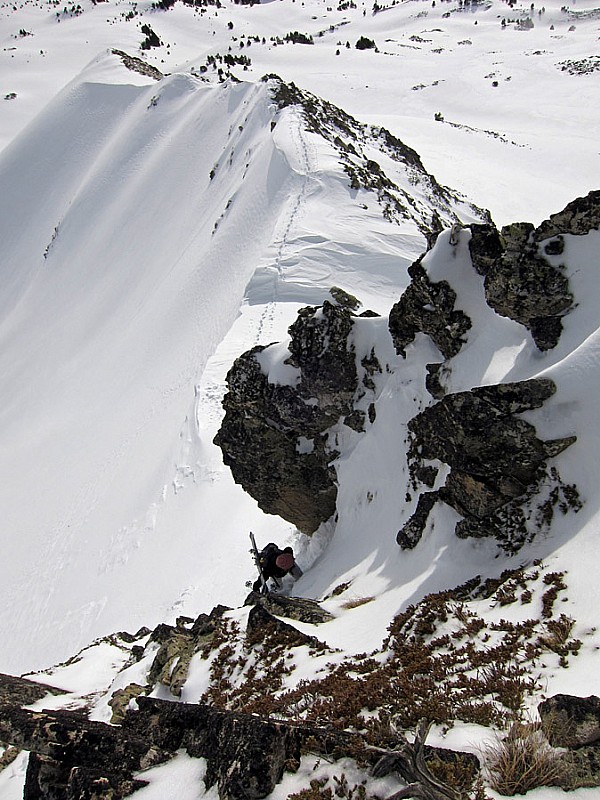 Le ressaut un peu grimpant : du Tuc deth Rosari de Bacivèr