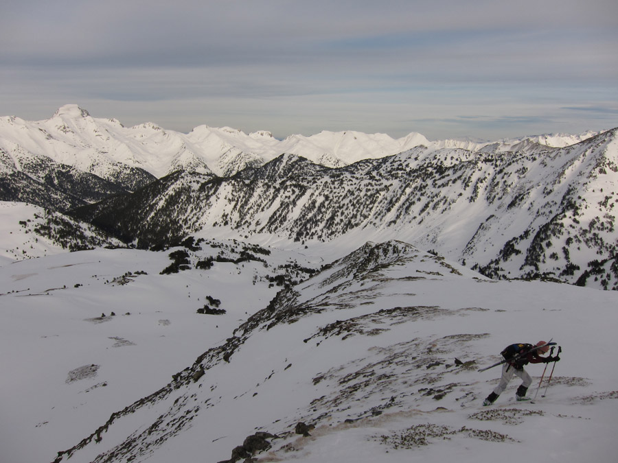 Selle neigeuse : sous le sommet du Tuc de Beret