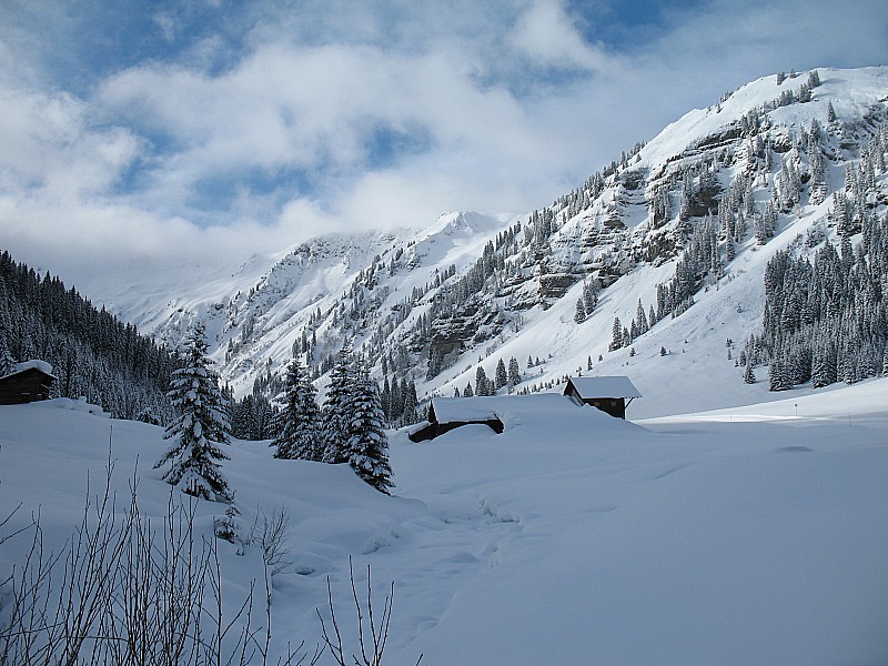 combe des Foges : Passage vers les chalets de Gers