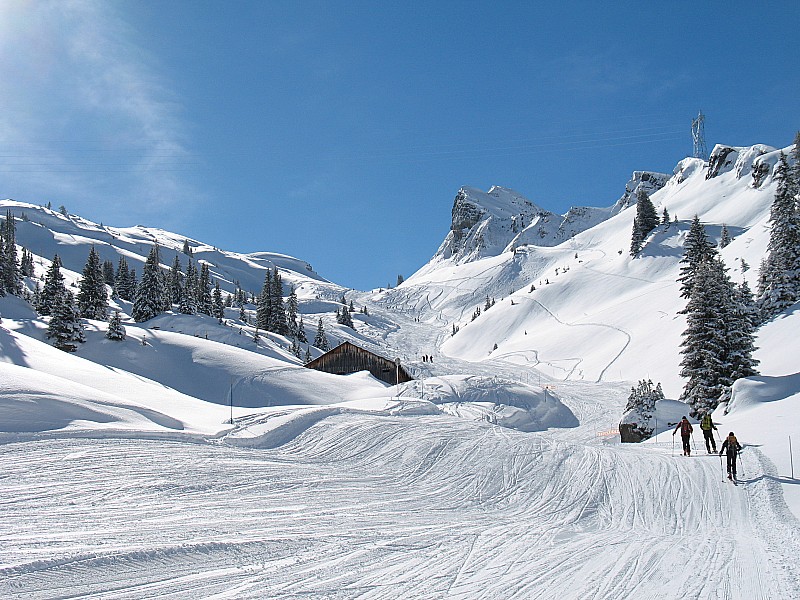 combe des Foges : Au niveau du chalet des Foges