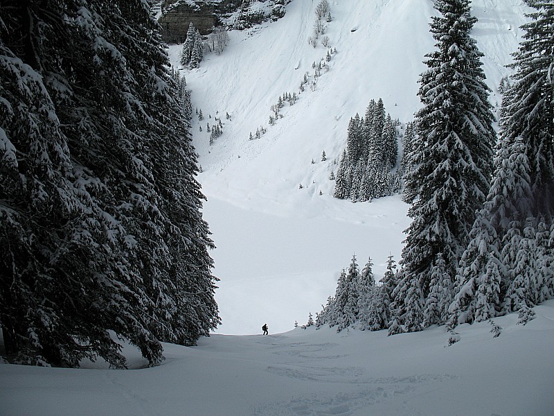 combe des Foges : Plus irrégulier, on sent le fond dur un peu croûté par endroit, mais pas vraiment gênant !