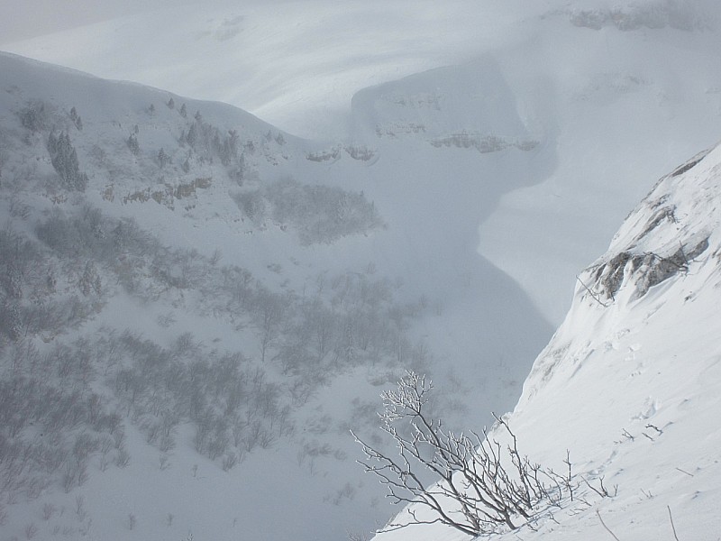 vue sur la combe : au dessus de narderant
