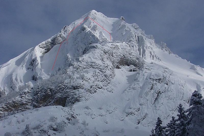 Pécloz Roronnie l'esquimau : Le haut de l'itinéraire: montée descente