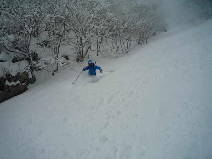 Pecloz : dans le bas, ski plaisir total...