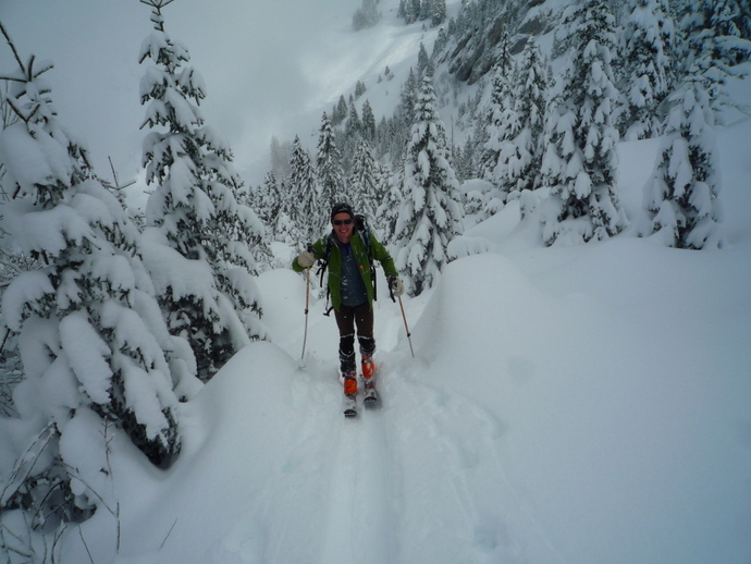 Mt Colombier : Arthur tout sourire..
