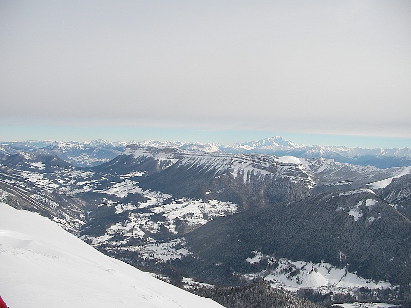 Grandiose : Nivolet, Granier et Mont blanc. C'est chouette avec la visibilité