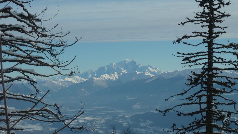 Mont Blanc : belle lumiere vers le nord
