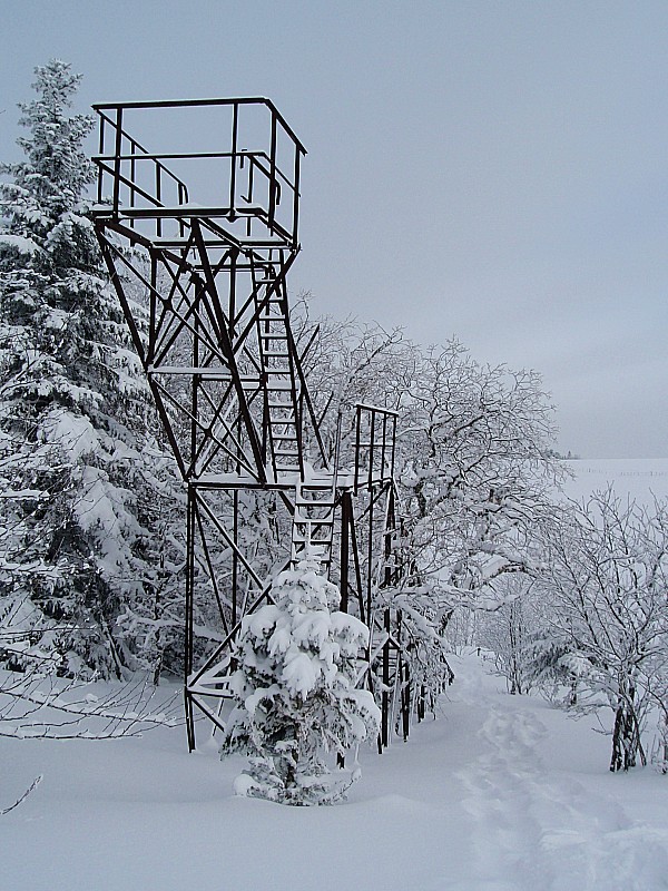 Relique - Vers la jasserie : A côté des TKs un ancien tremplin de ski, semble-t-il...