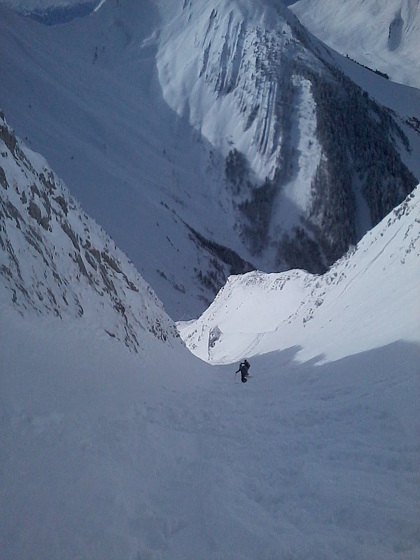 couloir sw : ca brasse! heureusement qu'on etait 3