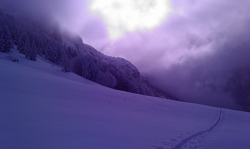 Conditions du jour à 9h30 : Blanc de chez blanc ...