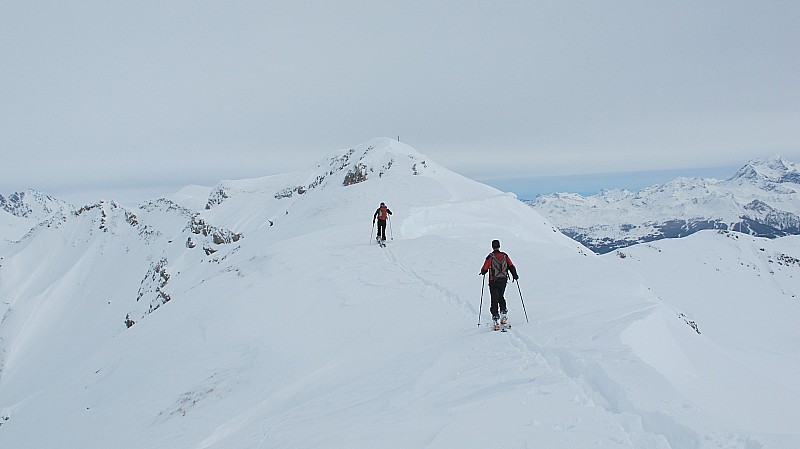 Sur la crête : menant à la Croix de Bagnaz