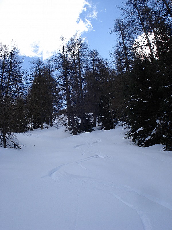 me voilà à nouveau seul : avant de reprendre la piste qui ramène au dessus de costebelle