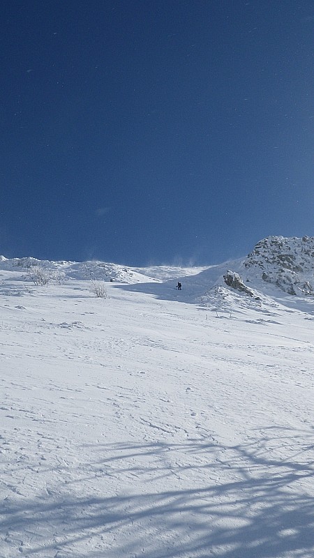 Face Ouest Bataillouse : Descente du Bataillouse