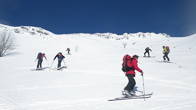 Remontée au Peyre Arse