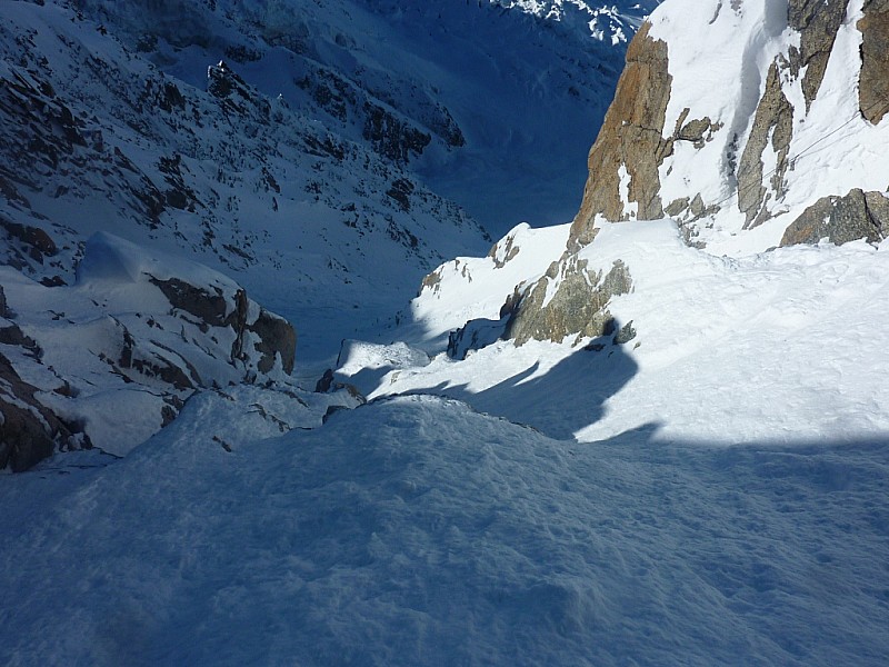 Couloir des Cosmiques : Dans le haut.