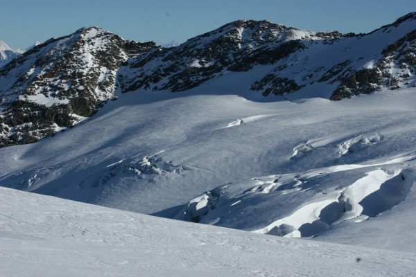 Glacier : Vue sur le glacier du Ruitor
