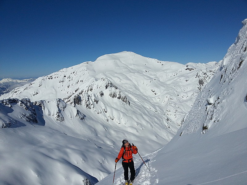 #4 Arrivée presque au sommet : Près du sommet, au fond le Buet Arrivée presque au sommet : Près du sommet, au fond le Buet