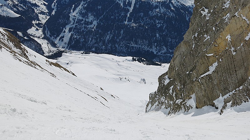 Col S de Torchère : Vue vers la Giettaz