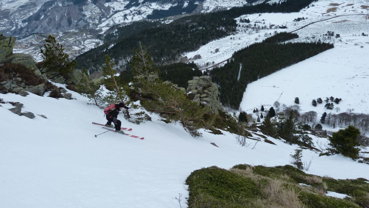 Couloir Est de l'antécime : La couche n'est pas épaisse mais çà suffit
