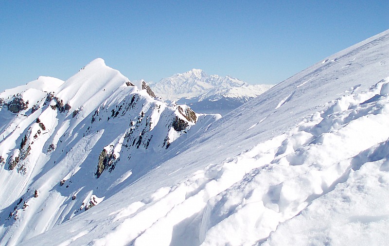Mont Blanc : Panoramique sur les grands du coin