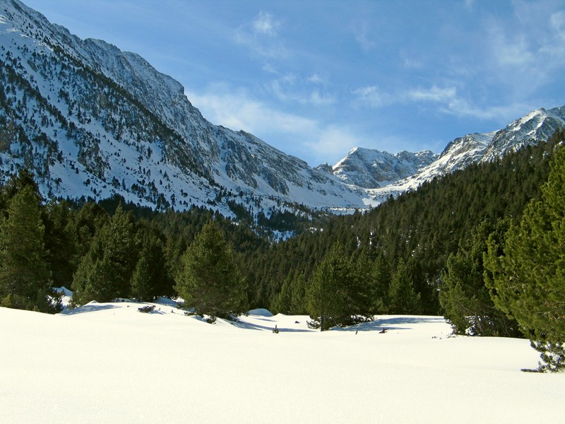 Vallée de Planes : neige et soleil, pas une trace .