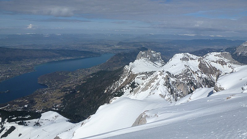 le lac d'Annecy : depuis le sommet
