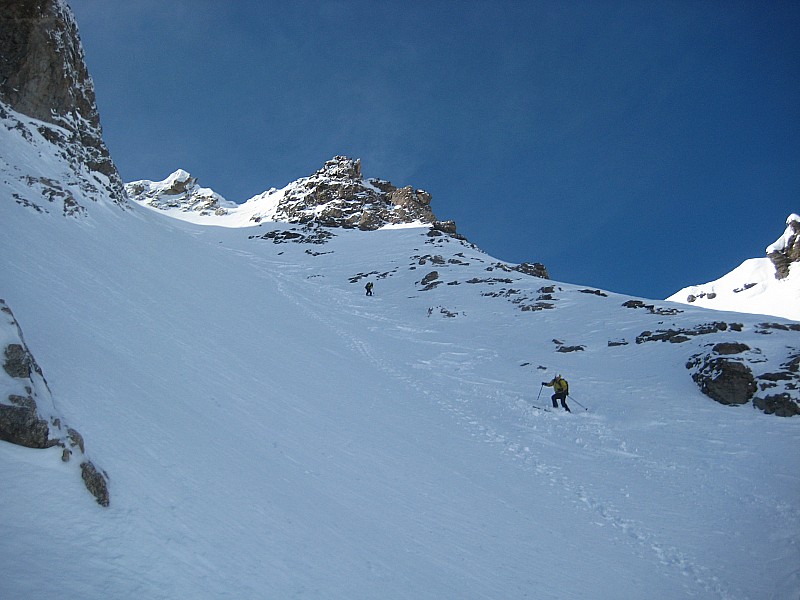 Partie basse du couloir : on est resté en rive gauche