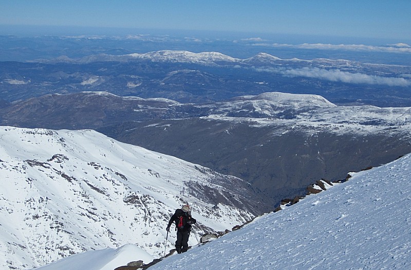 dans la dernière pente : Juste sous le sommet