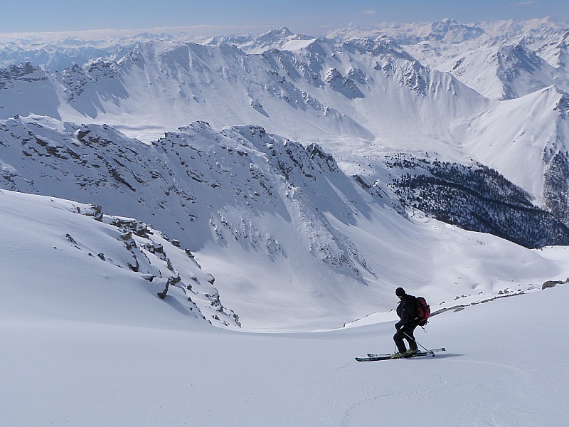 face SW de la Turge : en avant pour la descente
