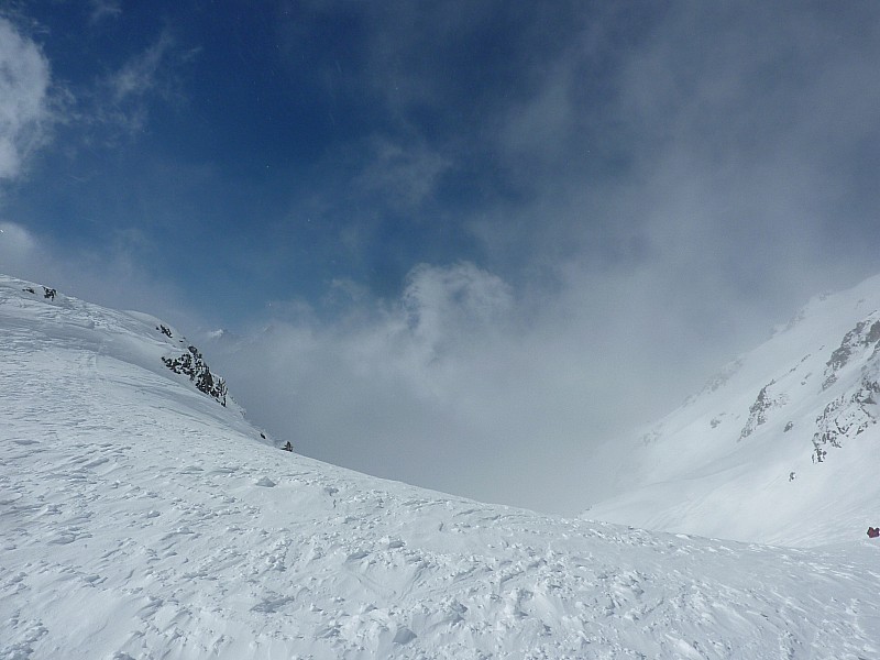 Col de l'Aigleton : Très venté