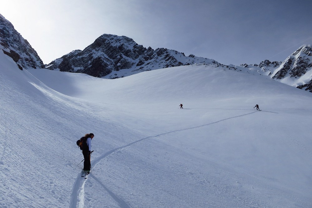 Grande Valloire : Dans le cône, où on cherche à garder les ski au pied le plus longtemps possible