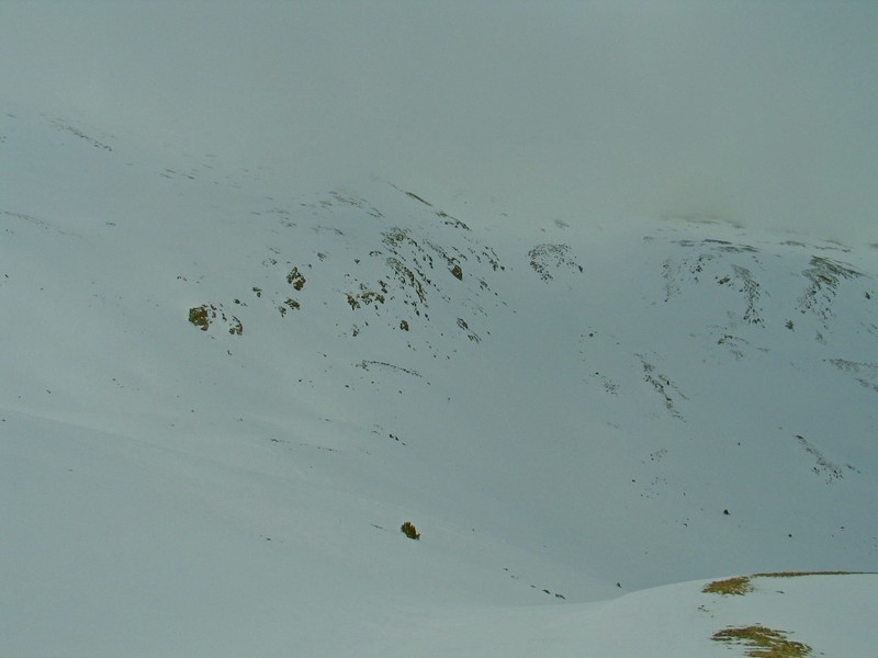 Puigmal d'Err : dans les nuages .