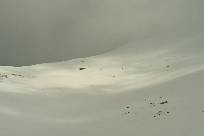 Puigmal de llo : à la descente .