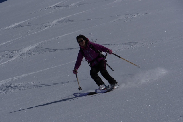 Magali se régale : Bon ski jusqu'à 2300m