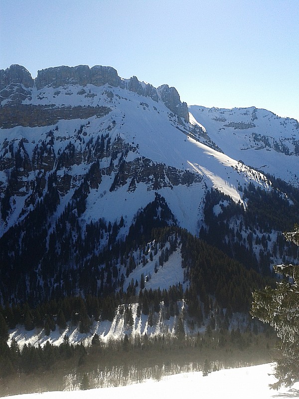 Lances de Malissard : vue depuis la Pointe de la Scia.