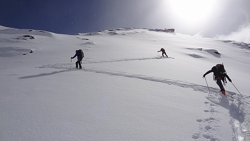 col de Bassac Déré : montée vers le col