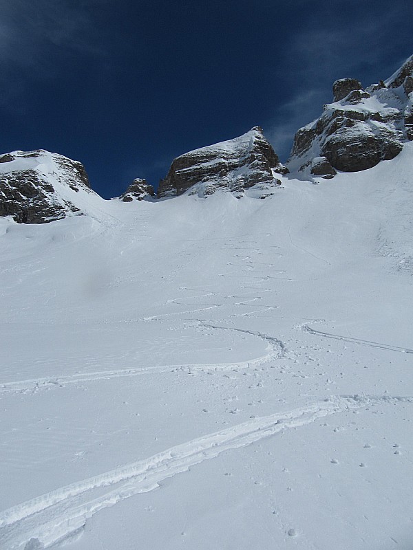 En direction du refuge : de Platé. Nous étions seuls au monde.