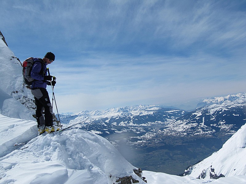 Col de la Portette : avec vue sur Combloux - Megève.