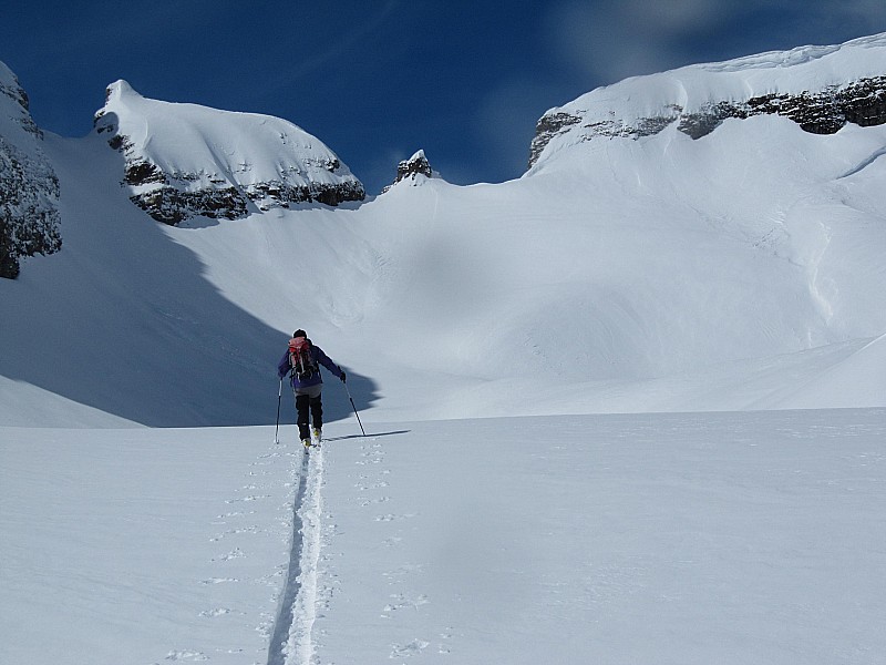 En direction du col : de la Portette.