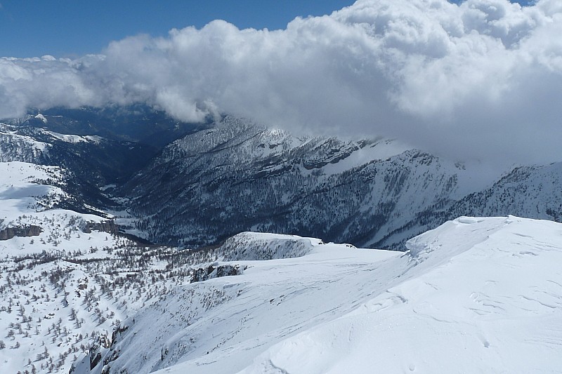 la descente : Vue sur la descente