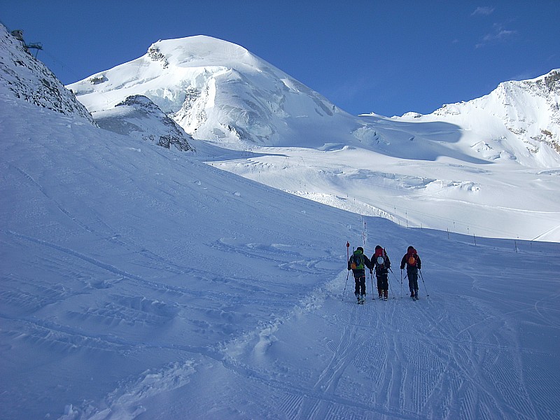 L'Allalinhorn : Finalement on décide plutôt d'assurer le 4000