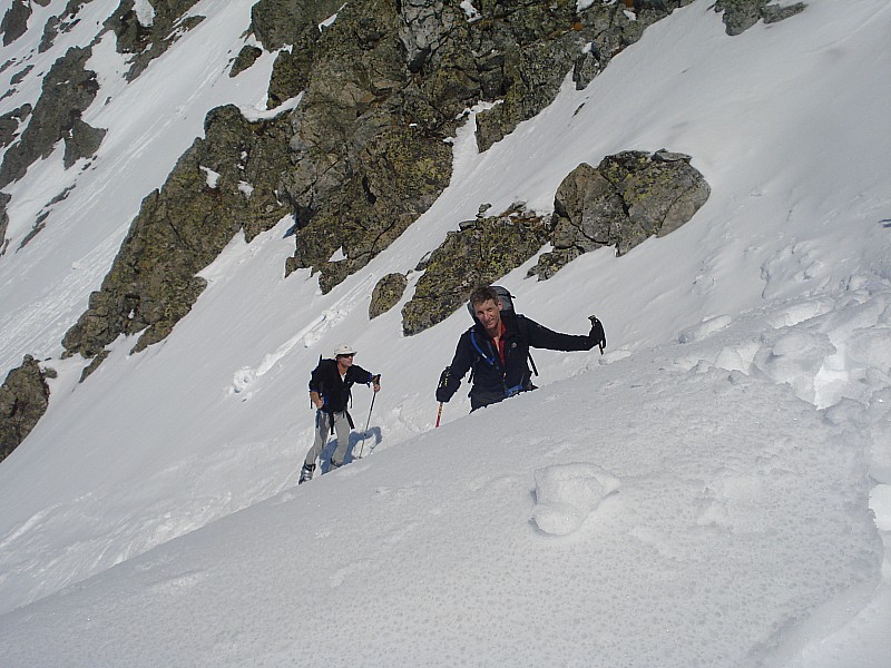 col du pertuis : patrick sort au col de moretan
