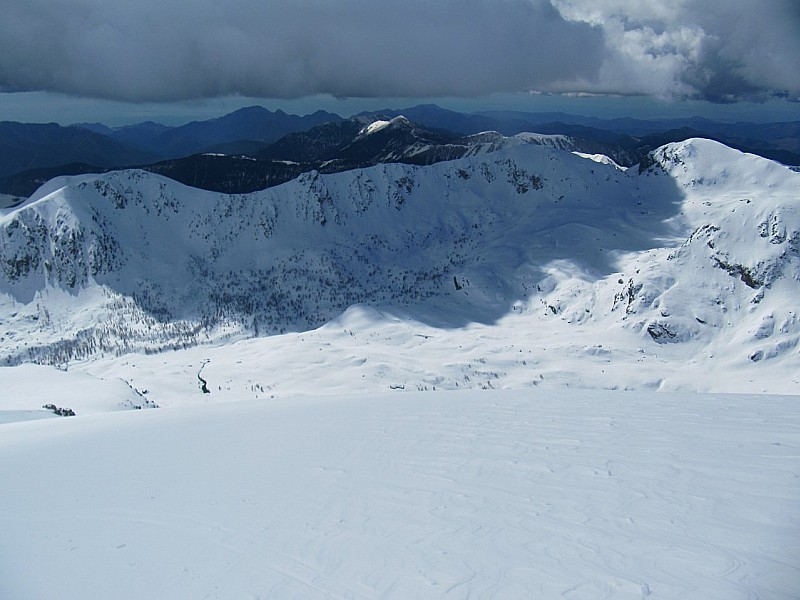 Mt Bégo : On bâche.