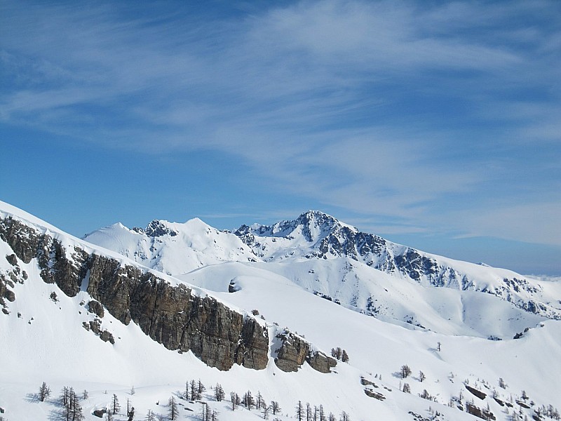 Roche de l' Abisse : La pointe de Peirefique et l'Abisse.