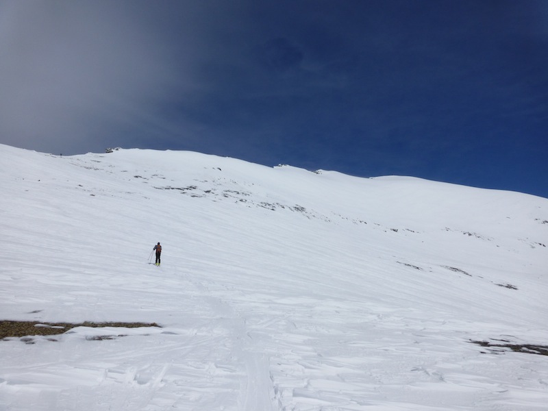 la rechasse 13/4/13 : l'arête qui mène au sommet